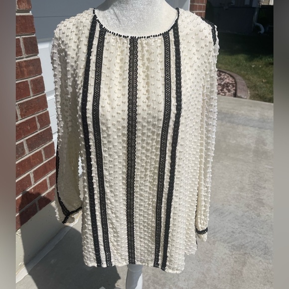 J. Crew Silk Blend Blouse Size 8 - Picture 1 of 6